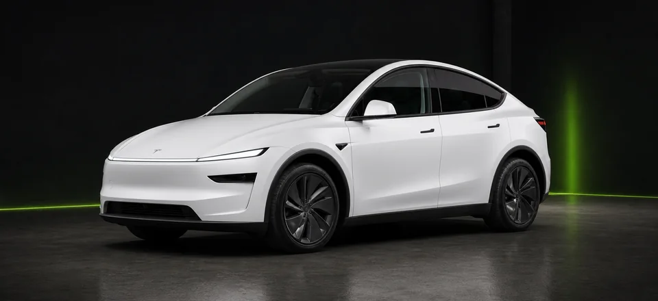 Representative studio preview of a Tesla Model Y