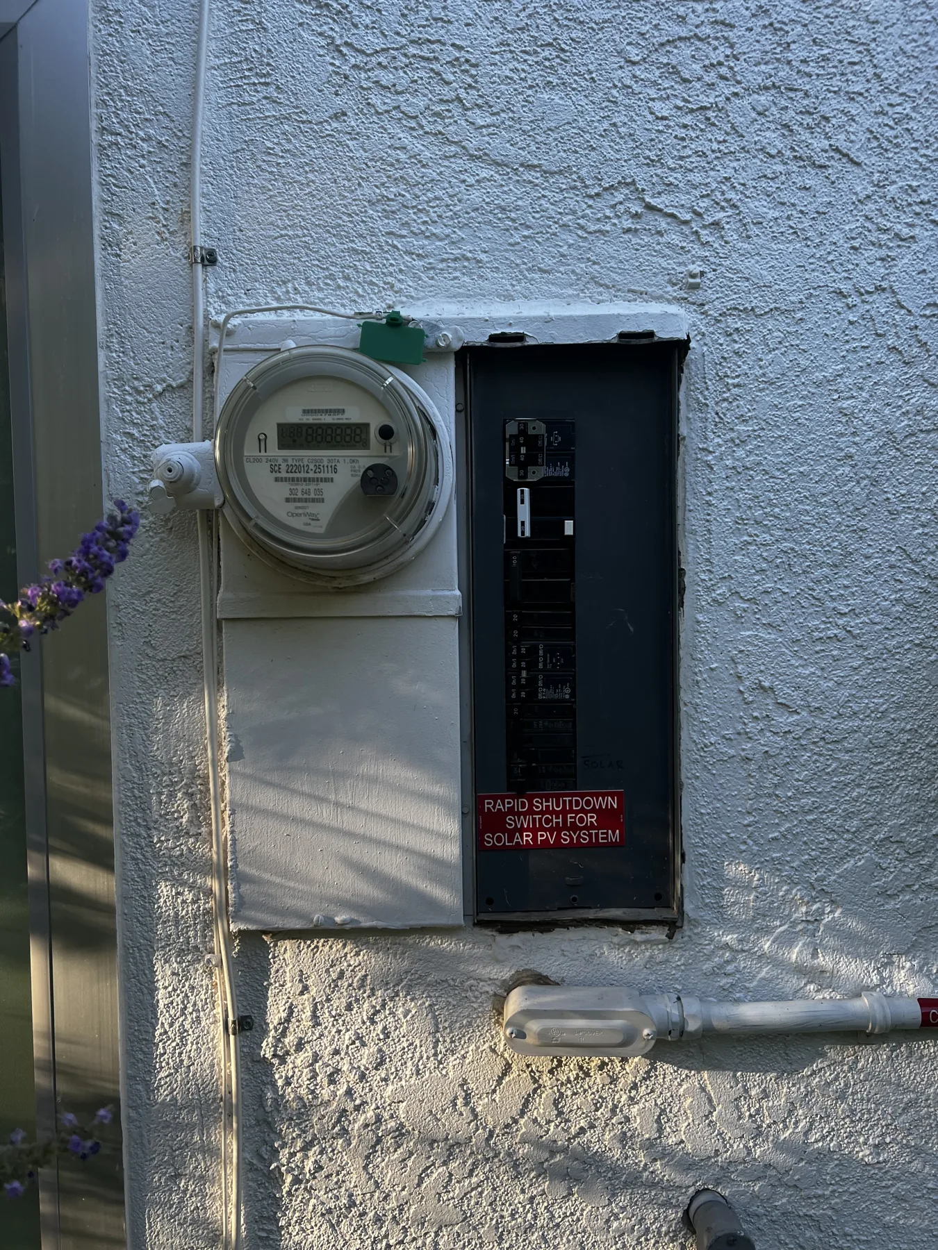 Existing Palm Springs electrical panel before upgrade by Power On Solutions